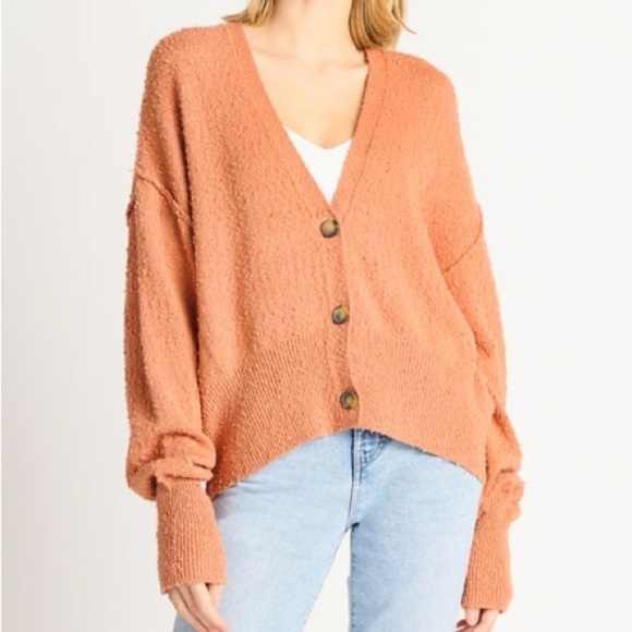 DEX Boucle Button Front Cardigan - Picture 6 of 16